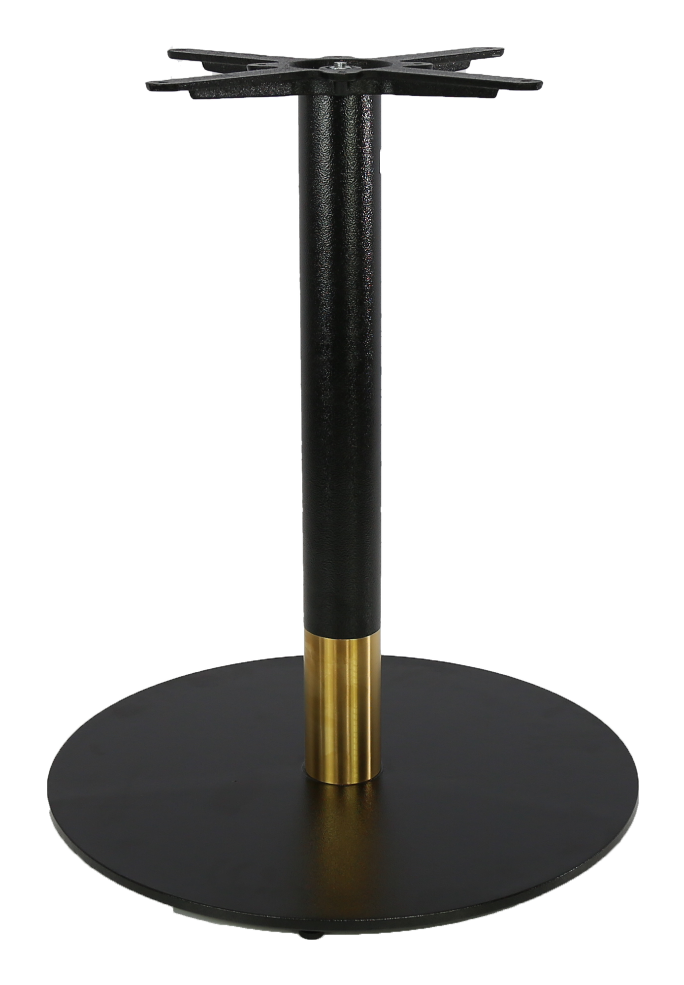 Durafurn Disco Table Base 600DIA - Two Tone - Black/Gold