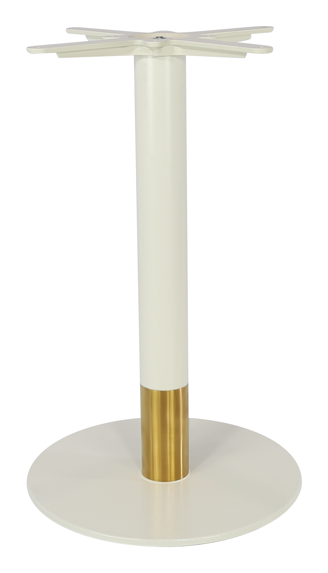 Durafurn Disco Table Base 450DIA - Two Tone - White/Gold