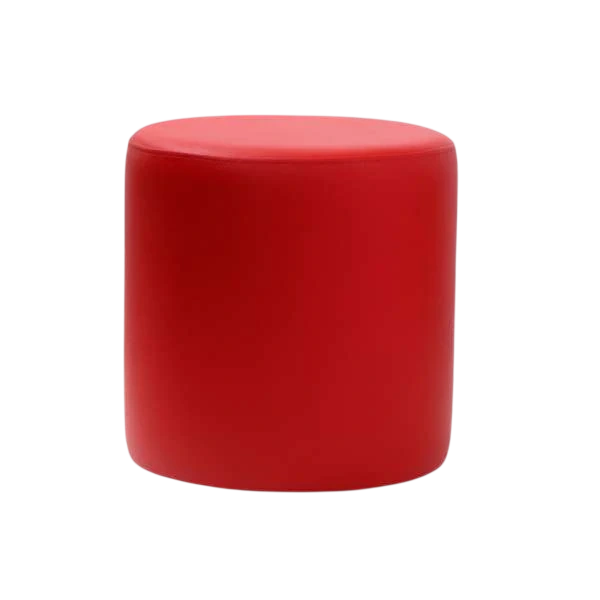 Durafurn Ottoman Round - Red