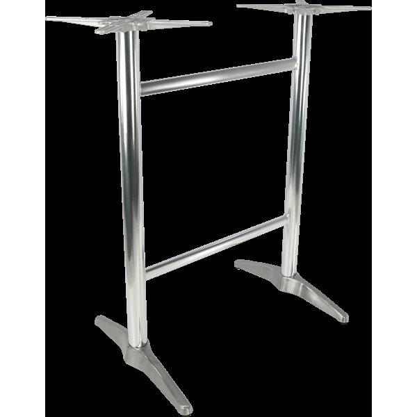 Durafurn Astoria Aluminium Twin BAR Table Base - For 1200x800 tops