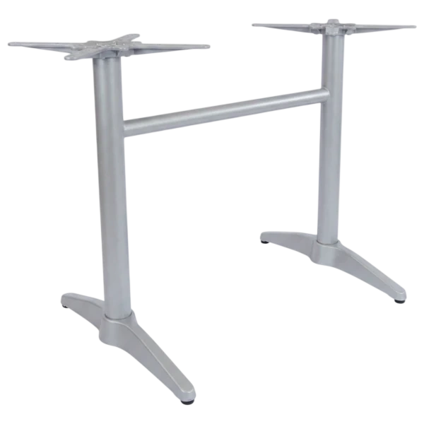 Durafurn Astoria Precious Silver Twin Table Base - For 1200x800 tops