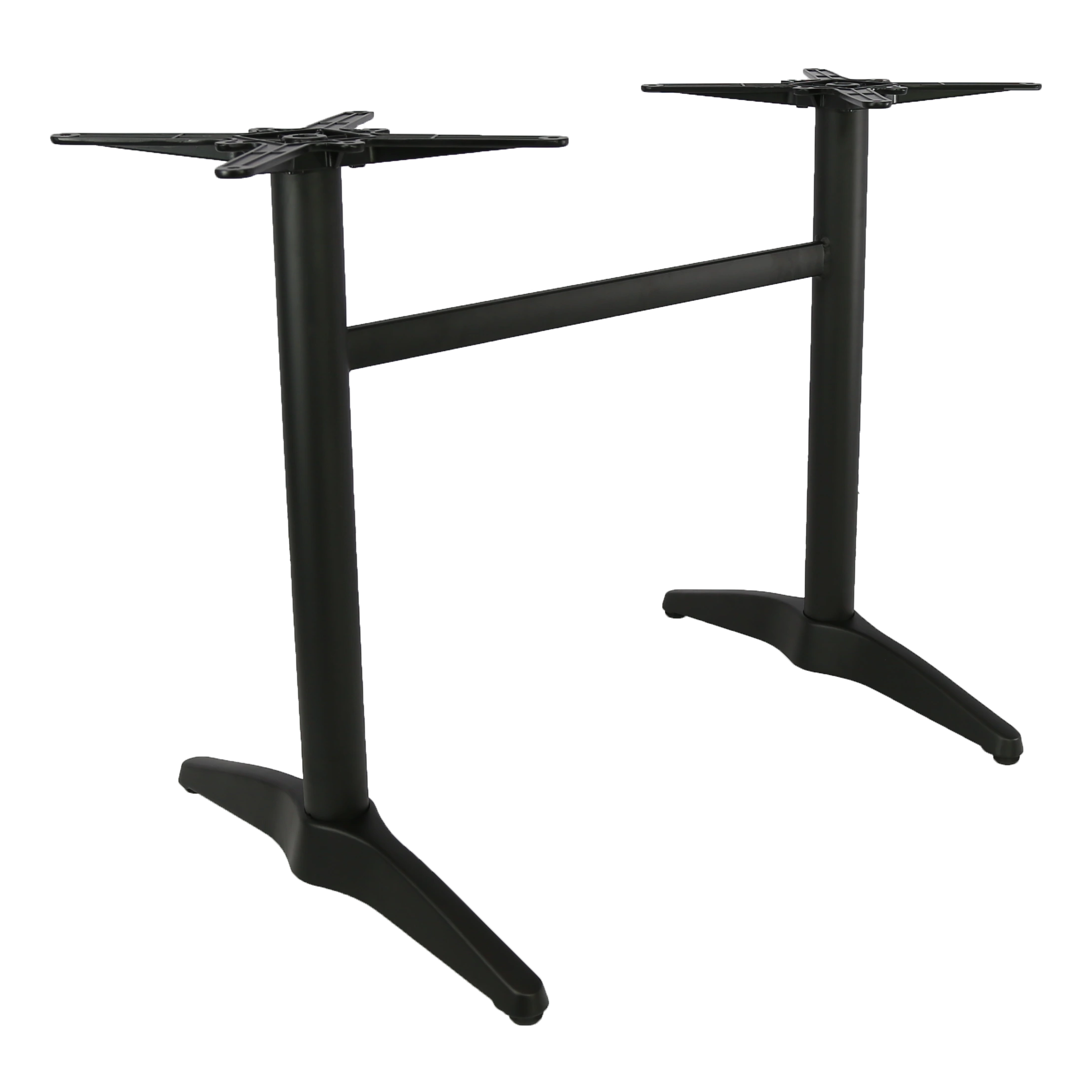 Durafurn Astoria Black Twin Table Base - For 1200x800 tops