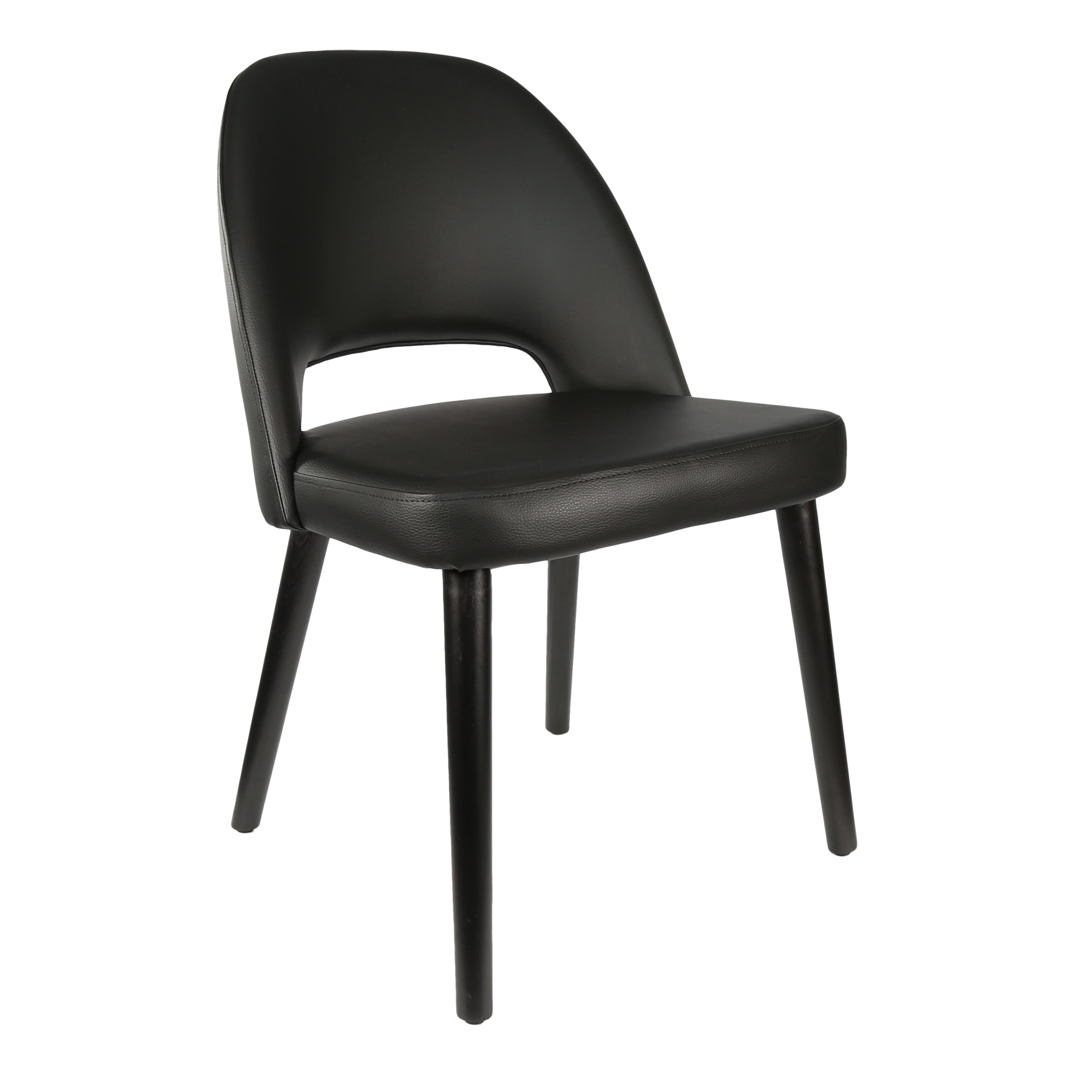 Durafurn Semifreddo Chair - Black Legs/Black Vinyl