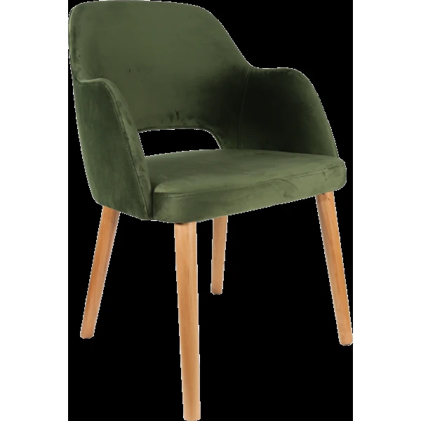 Durafurn Sorbet Chair - Trojan Oak Legs/Avocado Velvet
