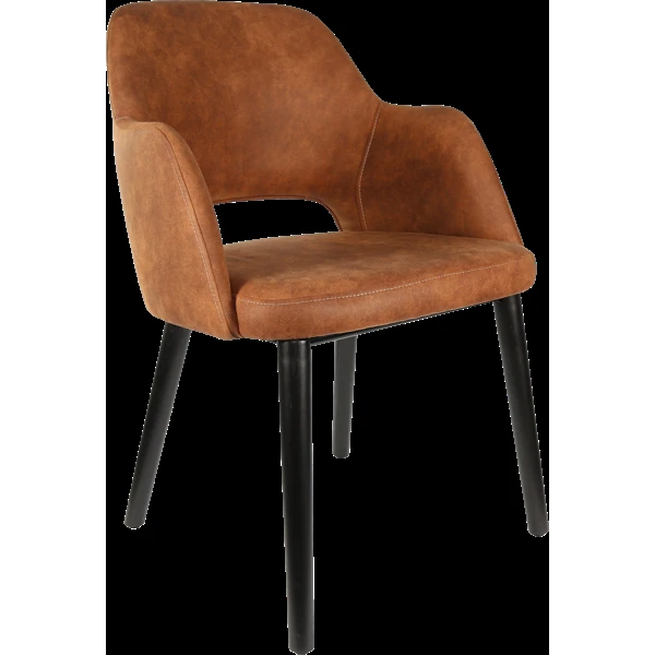Durafurn Sorbet Chair - Black Legs/Tan Premium Vinyl