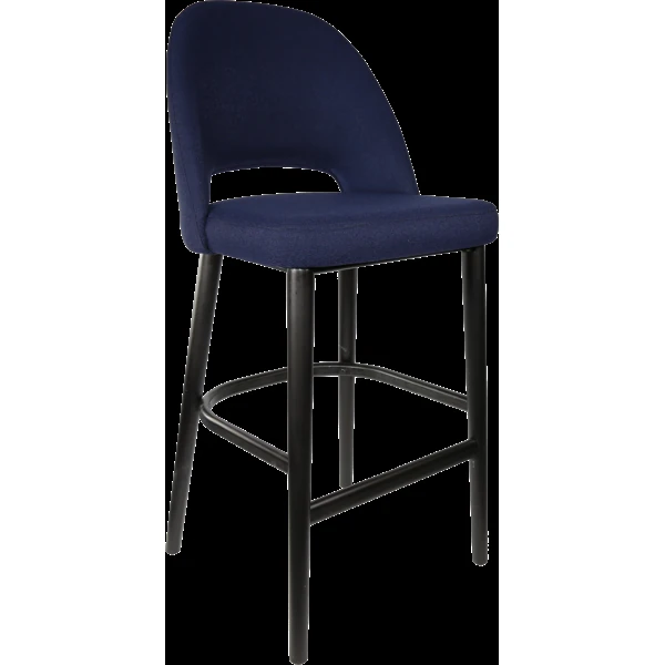 Durafurn Semifreddo Stool - Black Legs/Navy Woven Fabric