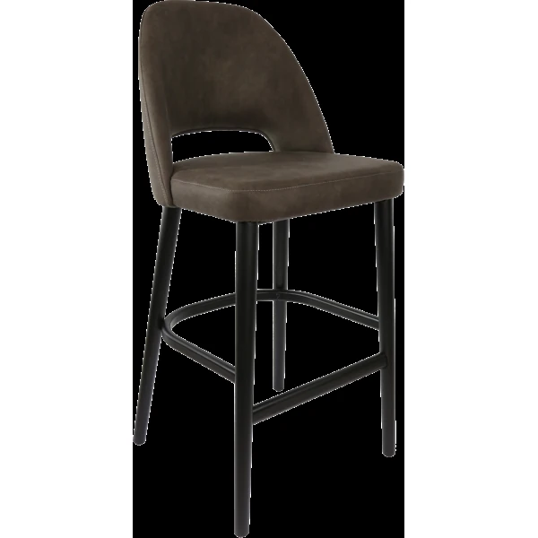 Durafurn Semifreddo Stool - Black Legs/Charcoal Fabric