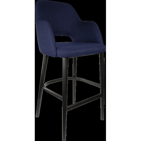 Durafurn Sorbet Stool - Black Legs/Navy Woven Fabric