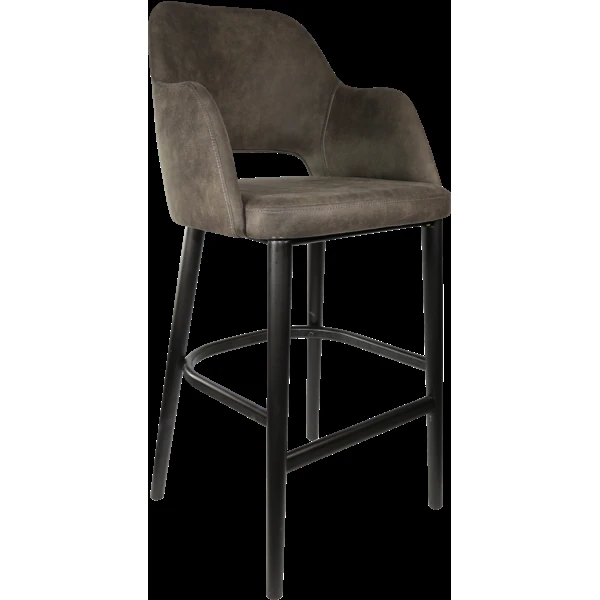 Durafurn Sorbet Stool - Black Legs/Charcoal Premium Vinyl
