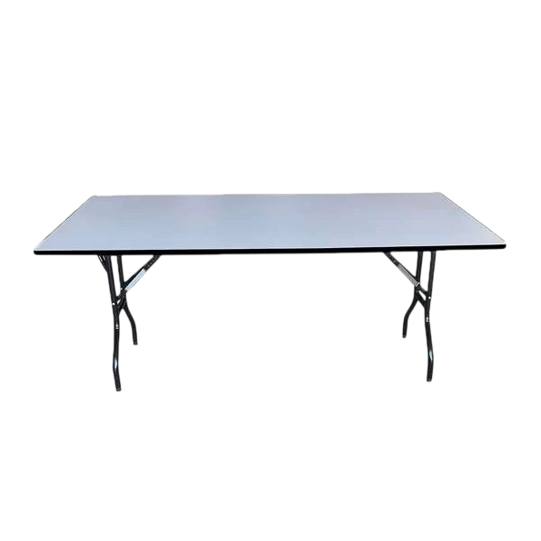 Durafurn Deluxe Banquet Table 1800x900 Rectangle - White