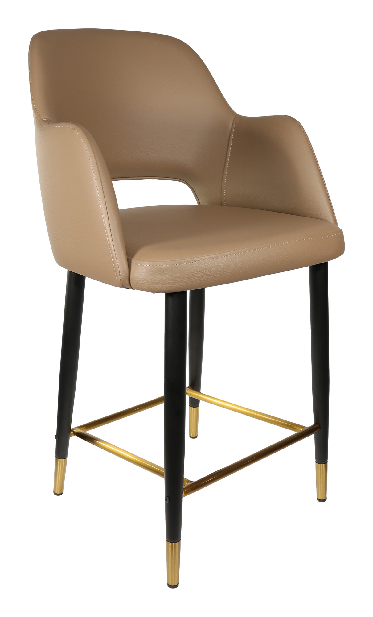 Durafurn Sorbet Counter Stool - Black Metal 650h Legs