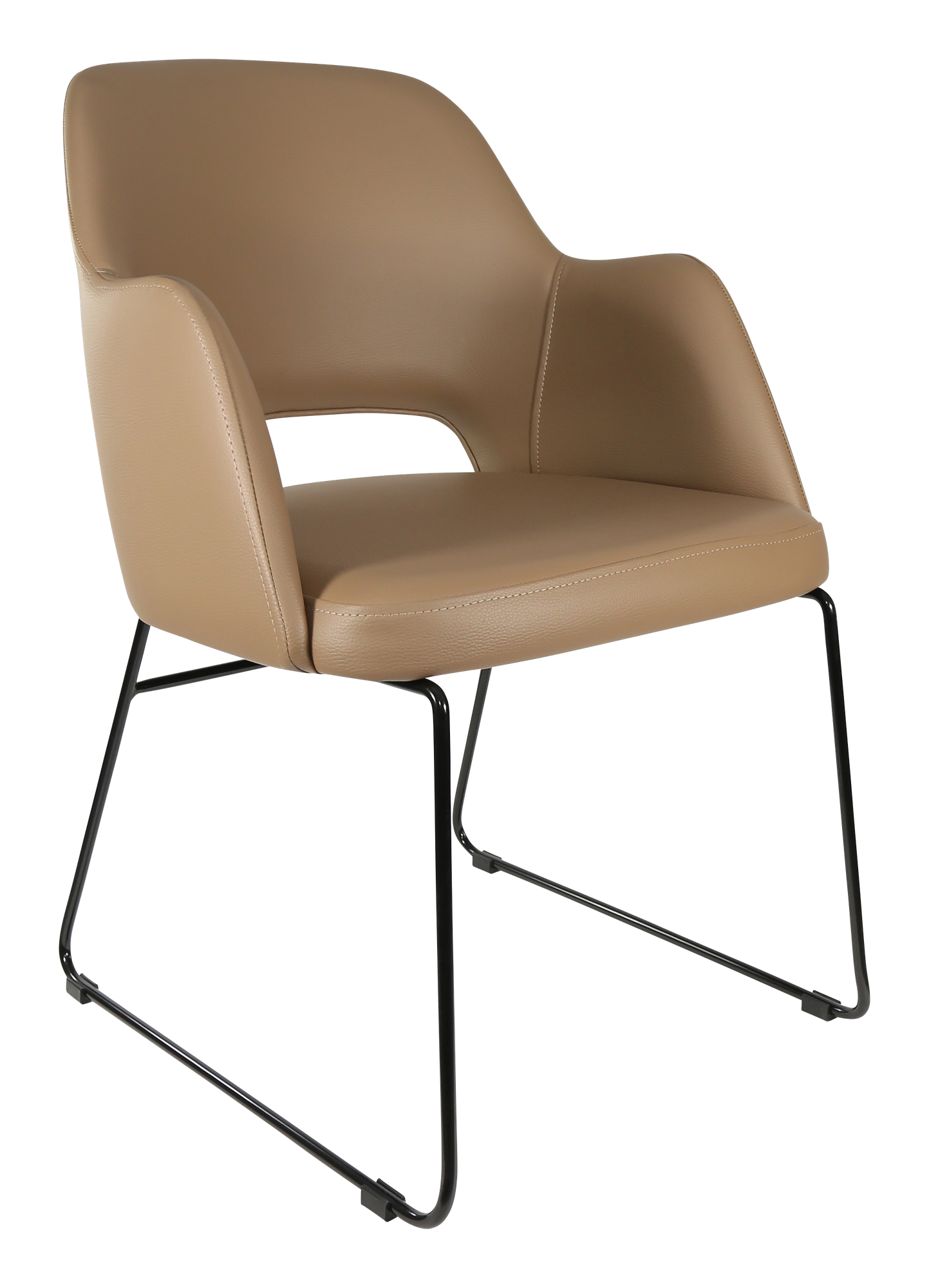 Durafurn Sorbet Chair with Black Sled Base