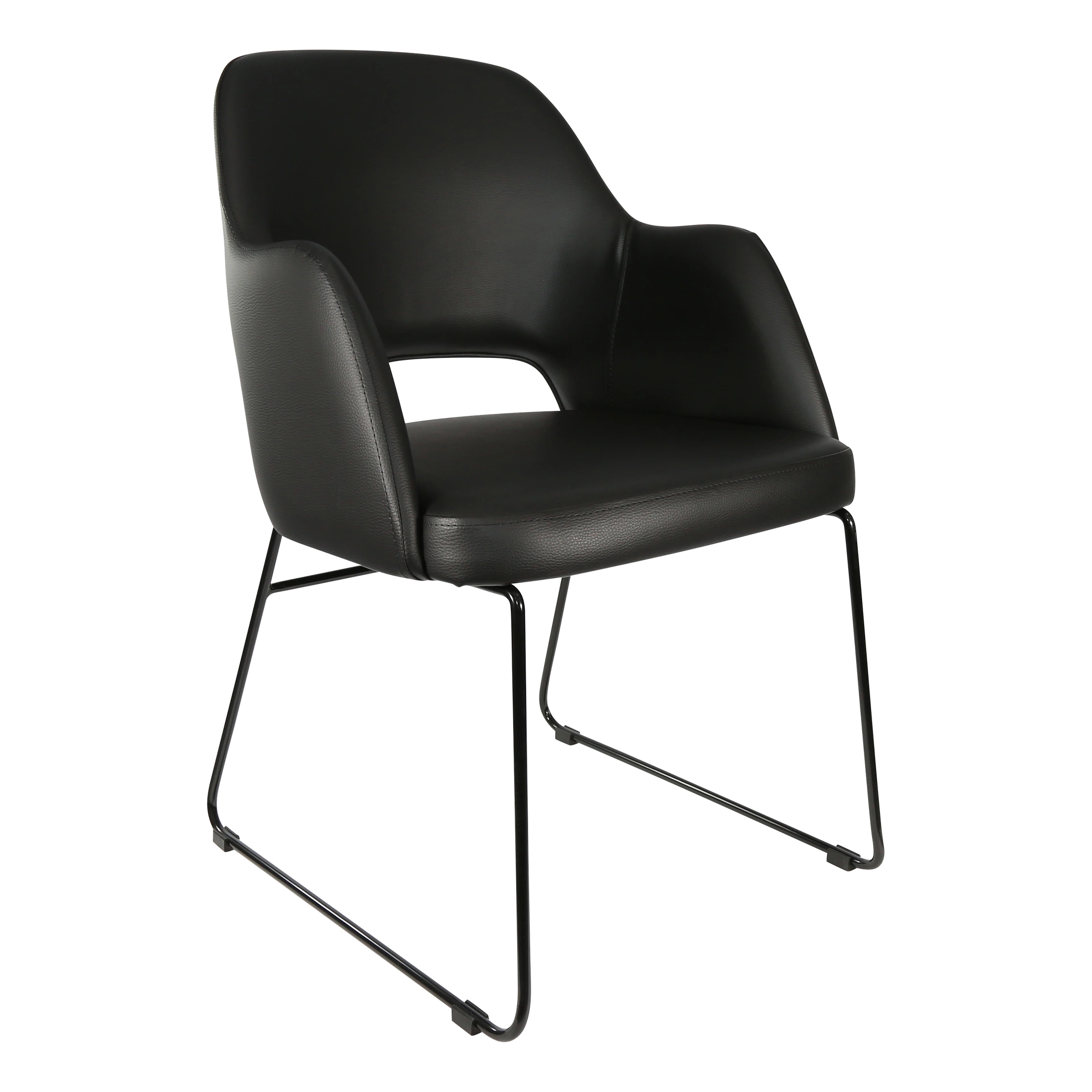 Durafurn Sorbet Chair with Black Sled Base
