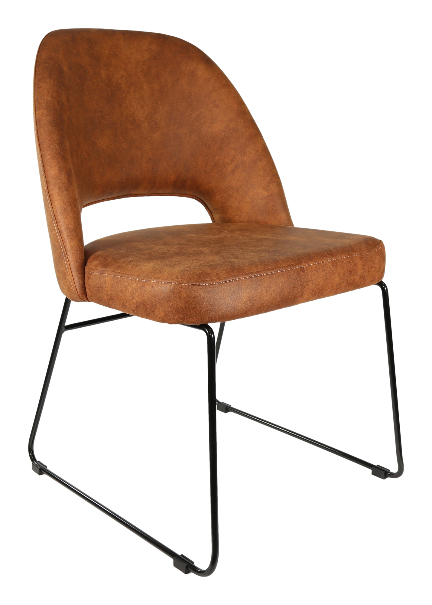 Durafurn Semifreddo Chair with Black Sled Base