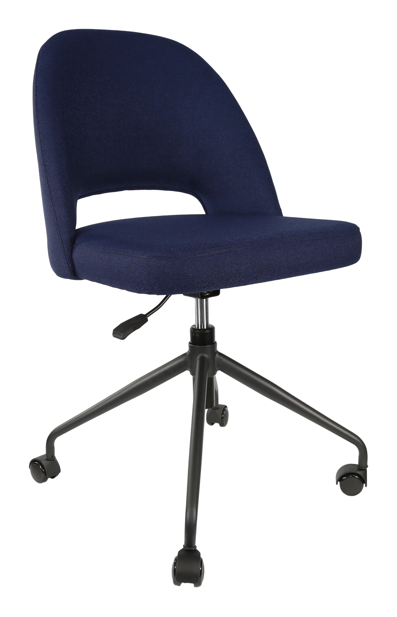 Durafurn Semifreddo Chair - Office/Castor Base/Navy Woven Fabric
