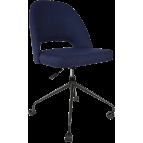 Durafurn Semifreddo Chair - Office/Castor Base/Navy Woven Fabric