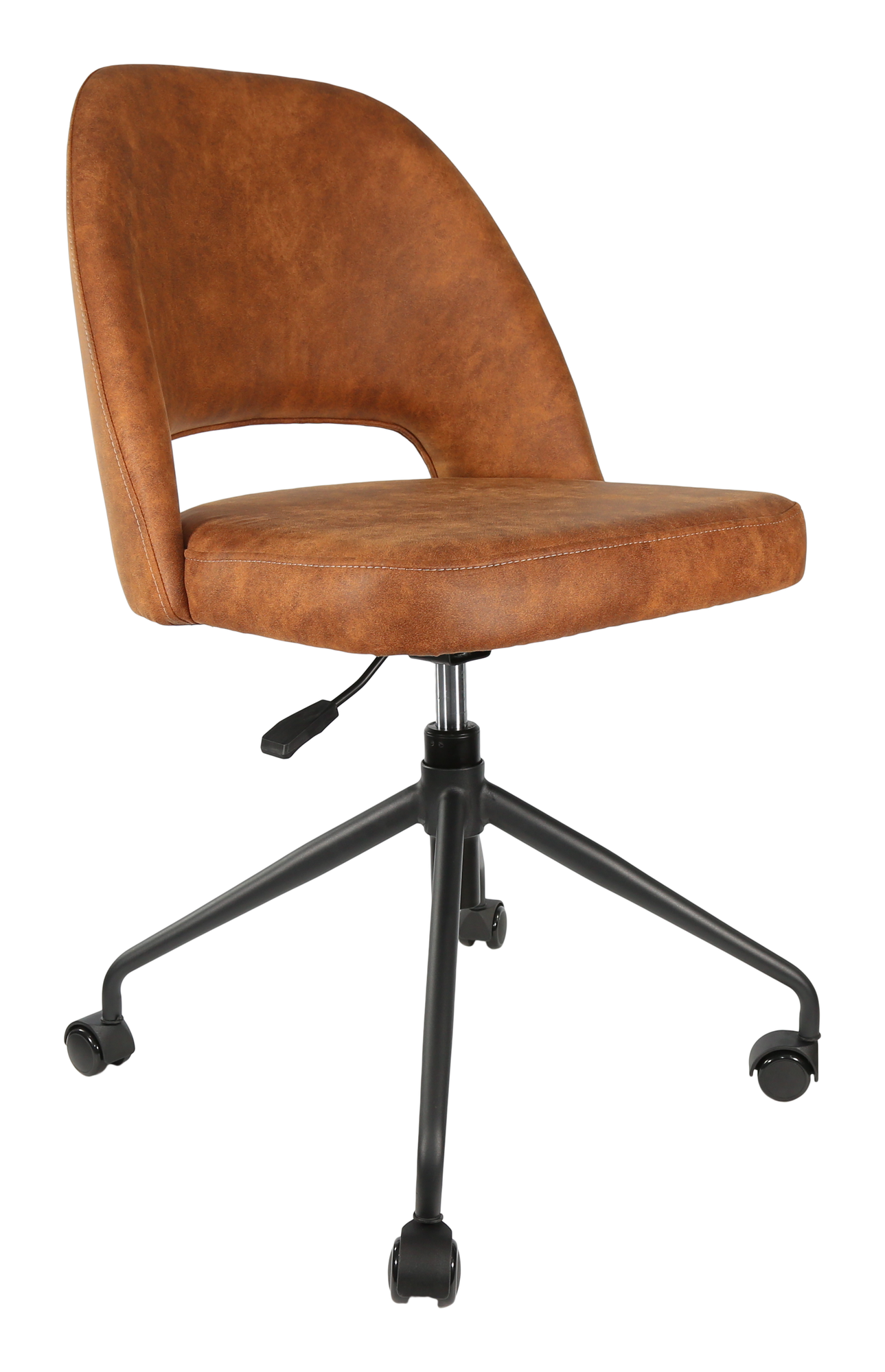 Durafurn Semifreddo Chair - Office/Castor Base/Tan Fabric