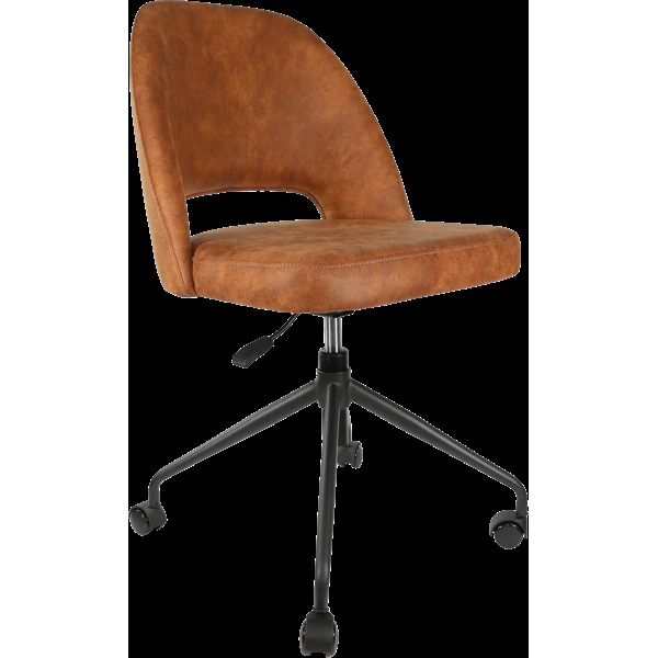 Durafurn Semifreddo Chair - Office/Castor Base/Tan Fabric
