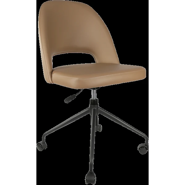 Durafurn Semifreddo Chair - Office/Castor Base/Taupe Vinyl