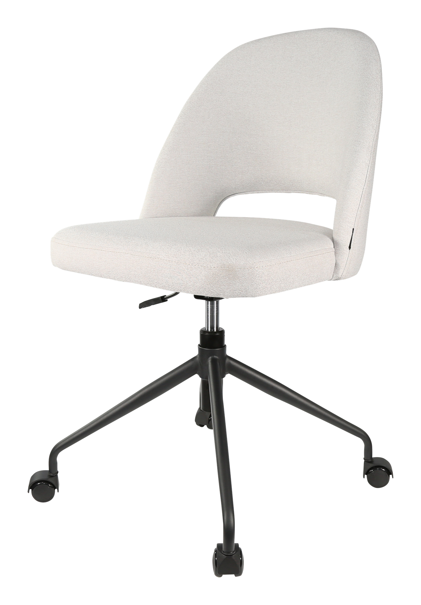 Durafurn Semifreddo Chair - Office/Castor Base/Light Grey Woven Fabric