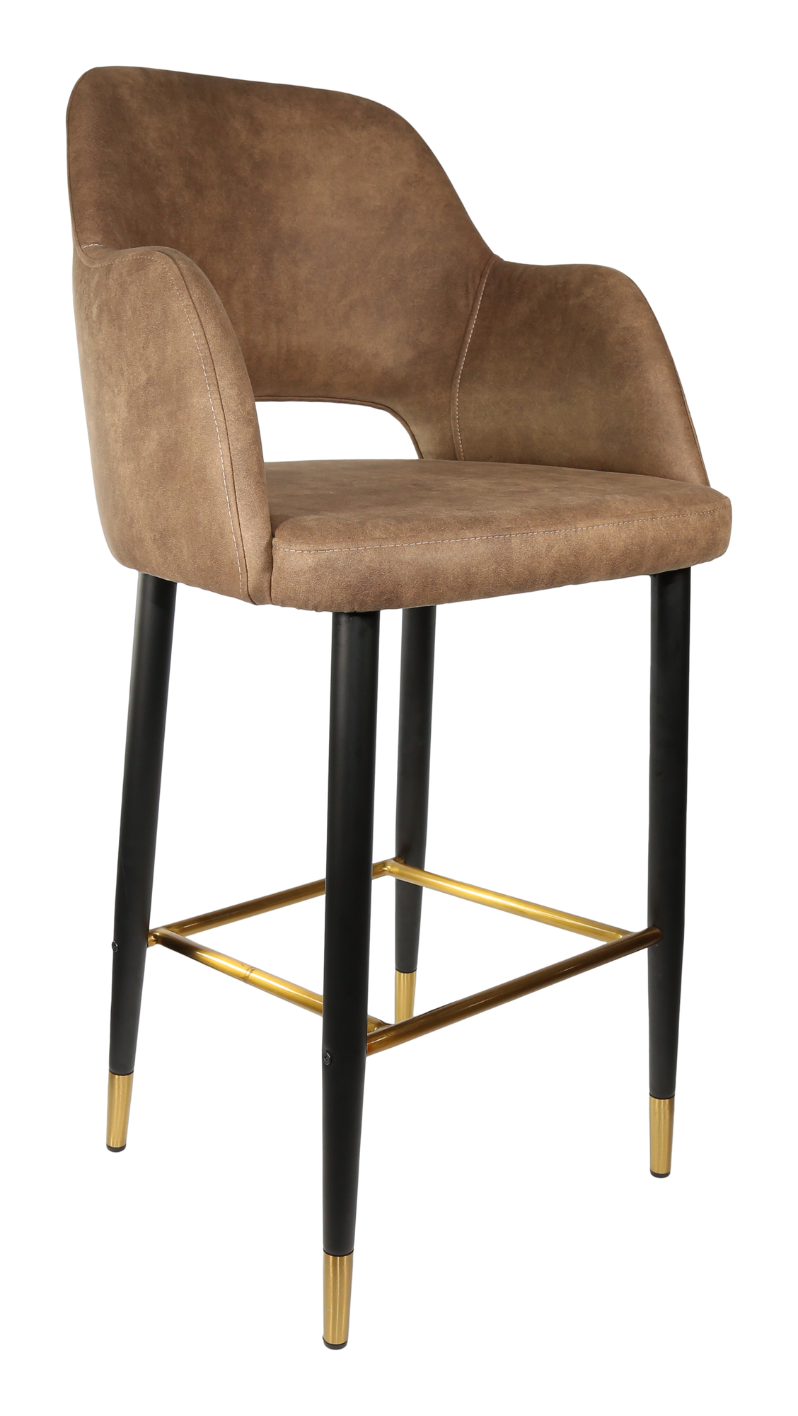Durafurn Sorbet Stool with Black Metal 750h Legs