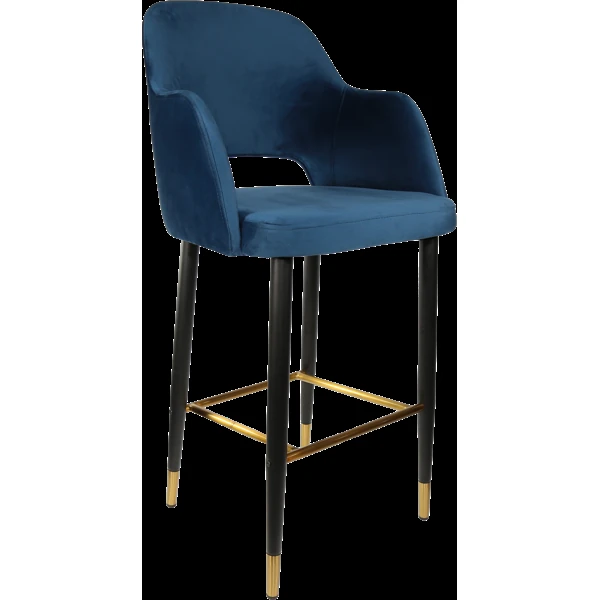 Durafurn Sorbet Stool with Black Metal 750h Legs