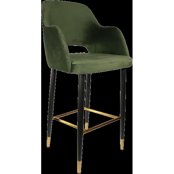 Durafurn Sorbet Stool with Black Metal 750h Legs