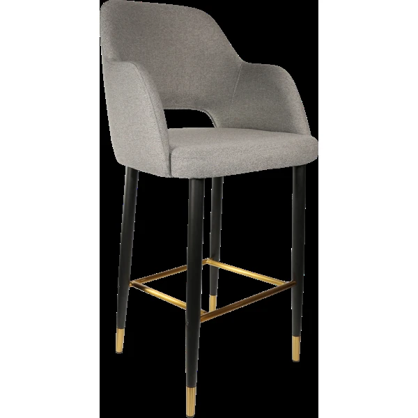 Durafurn Sorbet Stool with Black Metal 750h Legs