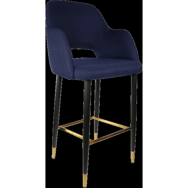Durafurn Sorbet Stool with Black Metal 750h Legs
