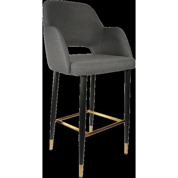 Durafurn Sorbet Stool with Black Metal 750h Legs