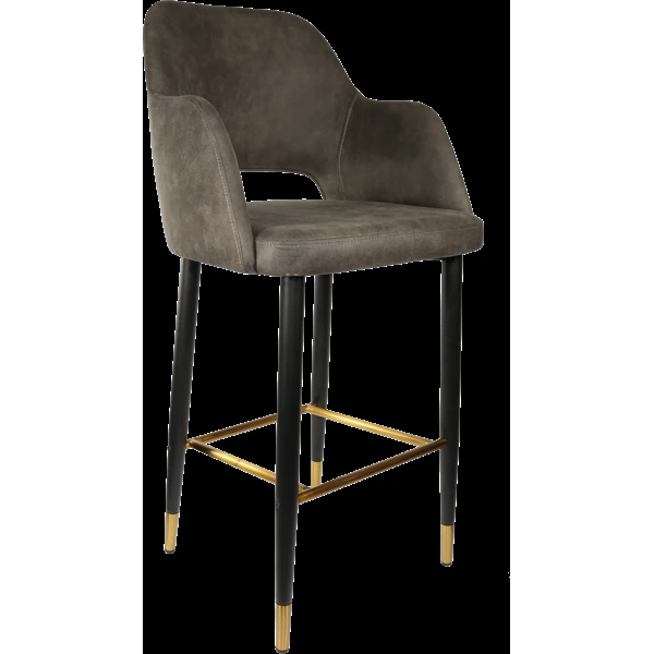 Durafurn Sorbet Stool with Black Metal 750h Legs