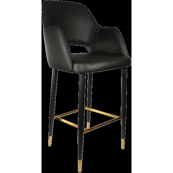 Durafurn Sorbet Stool with Black Metal 750h Legs