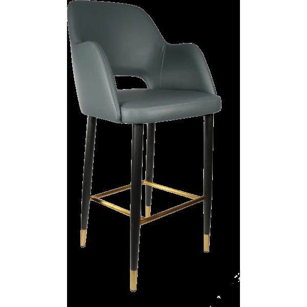 Durafurn Sorbet Stool with Black Metal 750h Legs