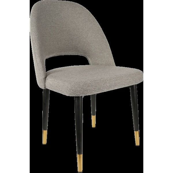 Durafurn Semifreddo Chair - Black Metal 450h Legs/Taupe Woven Fabric