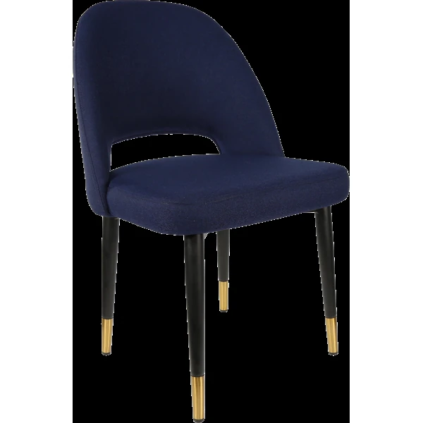 Durafurn Semifreddo Chair - Black Metal 450h Legs/Navy Woven Fabric