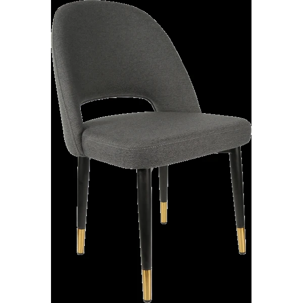 Durafurn Semifreddo Chair - Black Metal 450h Legs/Anthracite Woven Fabric