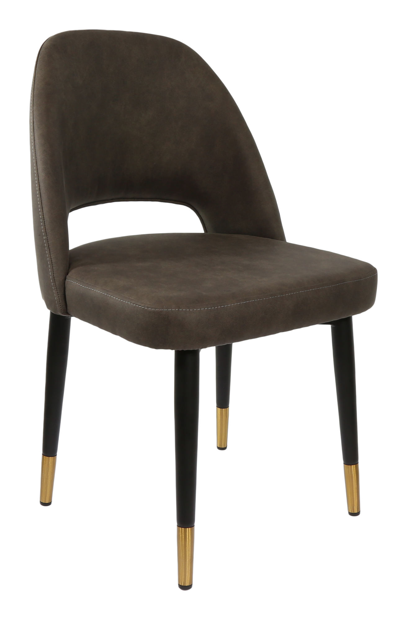 Durafurn Semifreddo Chair - Black Metal 450h Legs/Charcoal Fabric