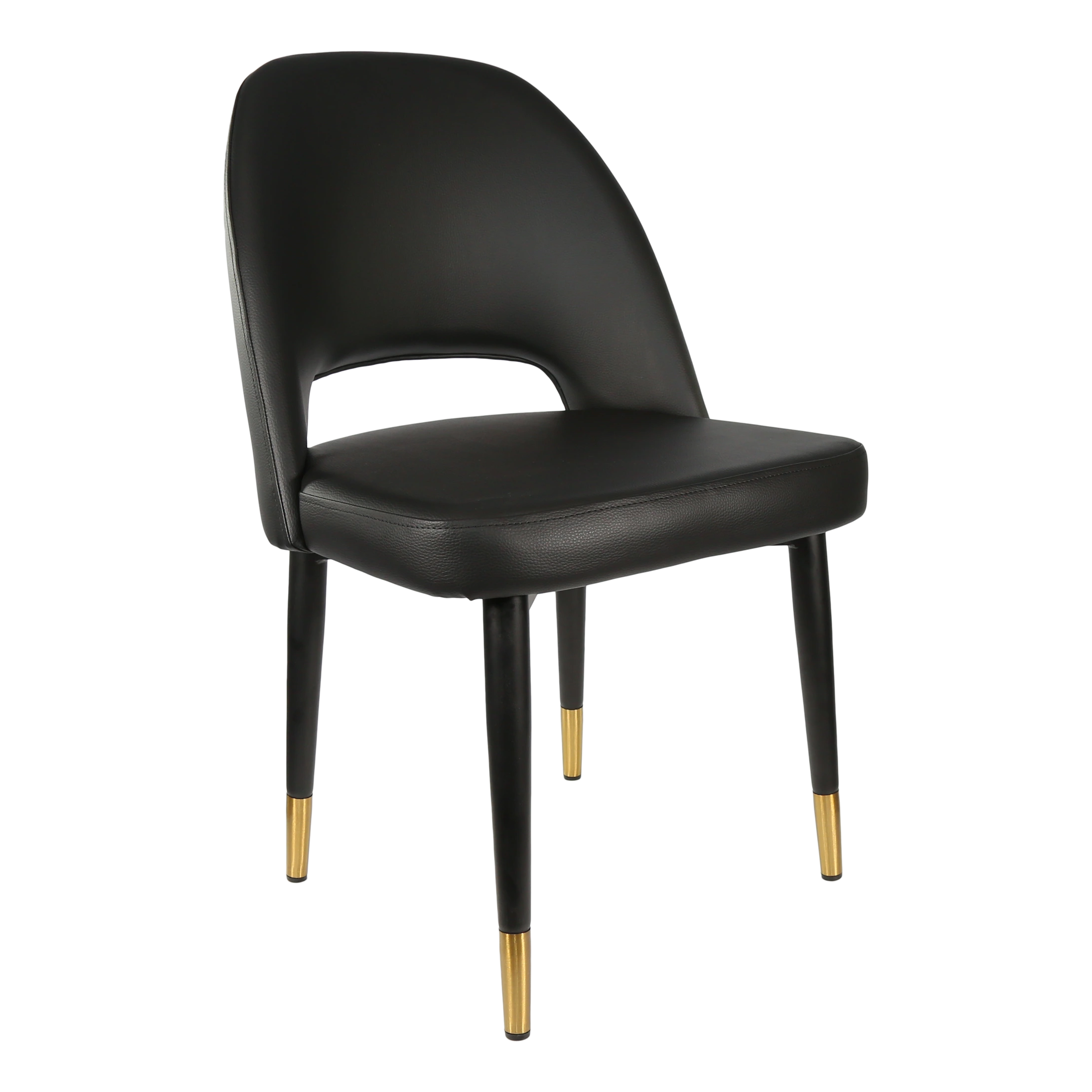 Durafurn Semifreddo Chair - Black Metal 450h Legs/Black Vinyl
