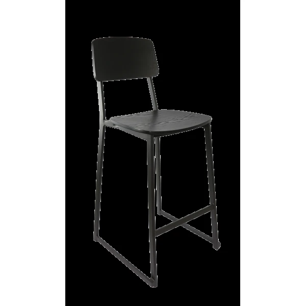 Durafurn Denver Barstool - Black Ply Seat & Backrest