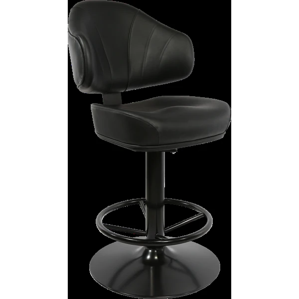 Durafurn Bernard Gaming Stool Black Vinyl / 550DIA Disc Base Black Gloss