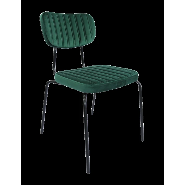 Durafurn Tiramisu Chair - Black Frame / Forest Green Velvet