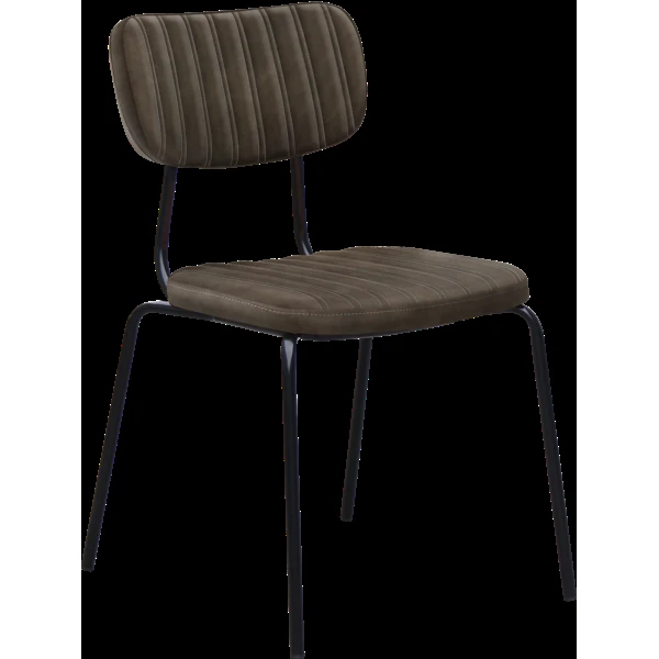 Durafurn Tiramisu Chair - Black Frame / Charcoal Fabric