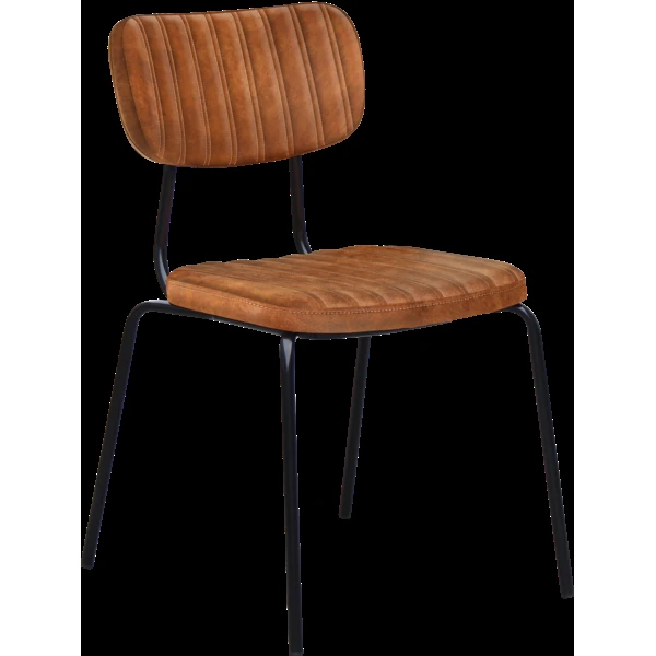 Durafurn Tiramisu Chair - Black Frame / Tan Fabric