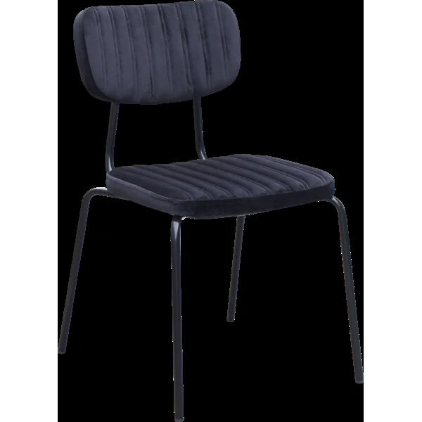 Durafurn Tiramisu Chair - Black Frame / Black Velvet