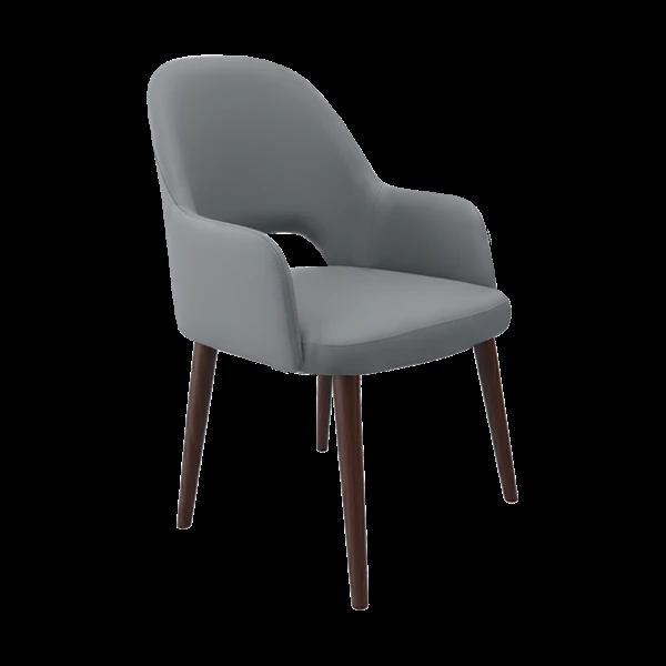 Durafurn Bourbon Armchair - Taupe? with Wenge Round Legs