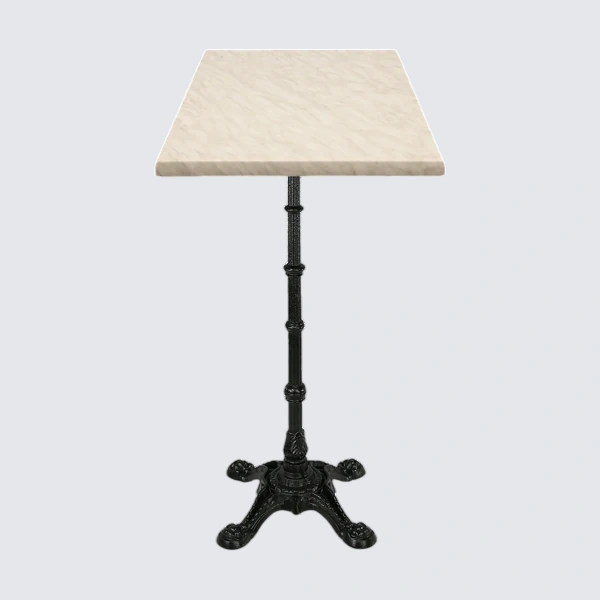 Durafurn Bistro Bar Table Kit with Werzalit Marble Top