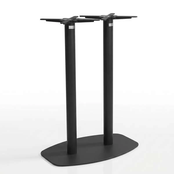 Durafurn Contour Twin 800mm x 500mm Dry Bar Base - Black