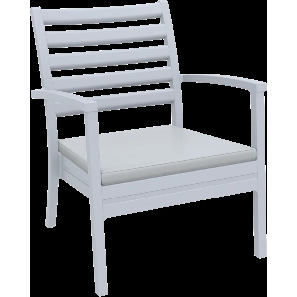 Siesta Artemis XL Arm Chair - Silver Grey with Light Grey Seat Cushion