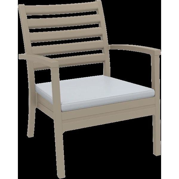 Siesta Artemis XL Arm Chair - Taupe with Light Grey Seat Cushion