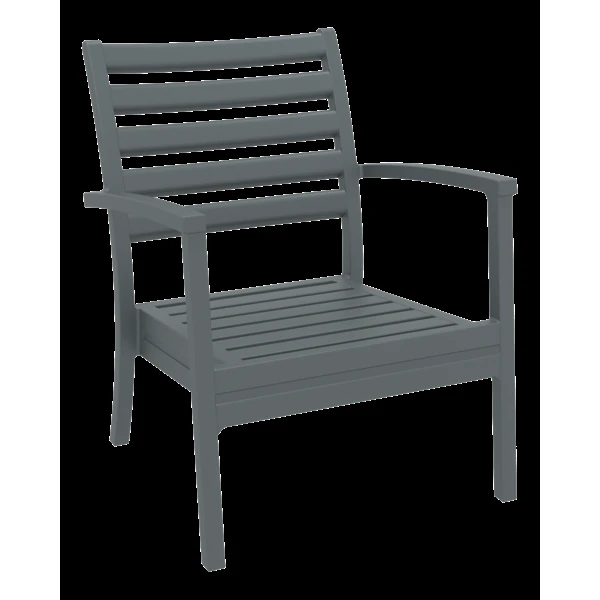 Siesta Artemis XL Arm Chair - Anthracite with Light Grey Seat Cushion